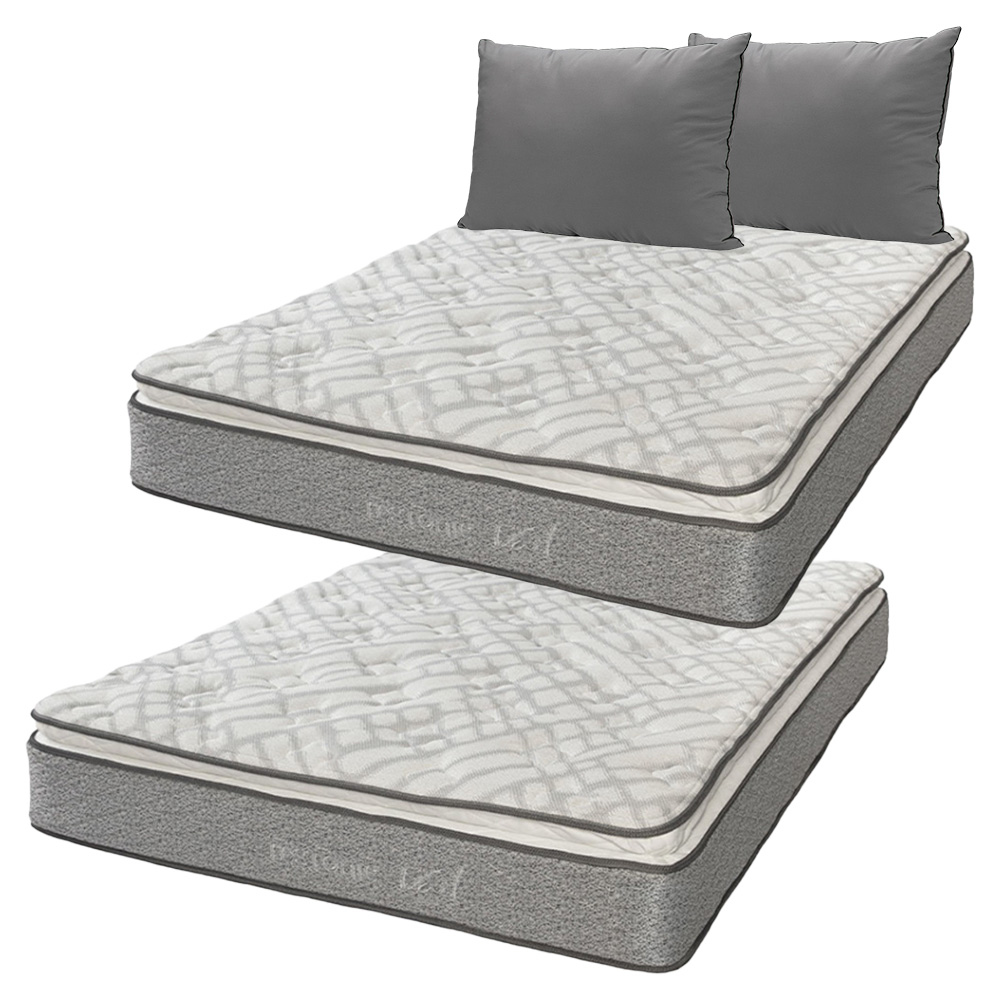 2 Colchones Restonic Vail Individual + Almohada 2 Pack