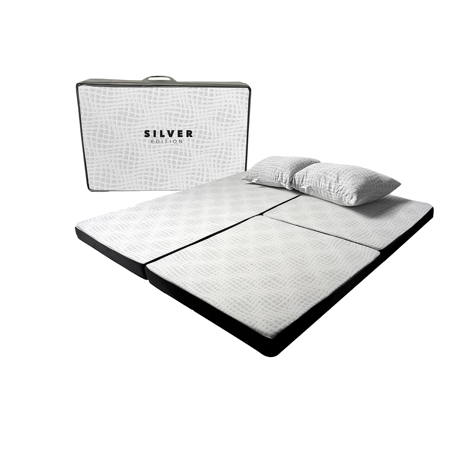 Pack Colchon Silver (triple) King Size + 2 Almohadas Silver