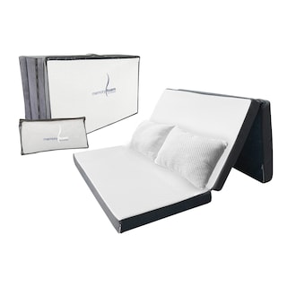 Foto 2 | Pack Colchón Plegable Triple Adulto (gorrones) Matrimonial + Almohada Comfy