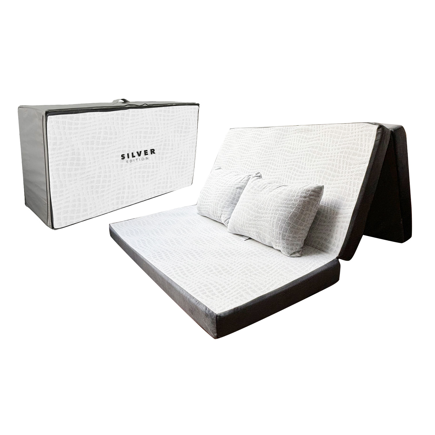 Pack Colchon Silver (triple) Matrimonial  + 2 Almohadas Silver