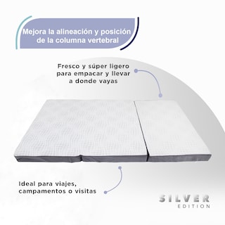 Foto 3 | Pack Colchon Silver (triple) Individual + 1 Almohada Silver Individual