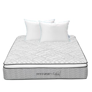 Foto 1 | Colchón Restonic Vail Matrimonial + Almohada Royal Twin