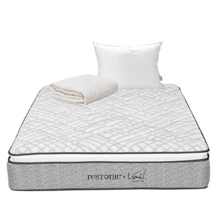 Foto 1 | Colchón Restonic Vail Queen Size + Almohada Royal + Protector De Colchón Ultra