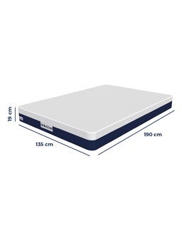 Foto 8 | Colchón Matrimonial Dr Joohn en Caja Dual 19 cm 3 Capas Blanco