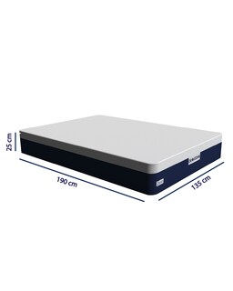 Foto 8 | Colchón Matrimonial Dr Joohn en Caja Zero 25 cm 3 Capas Blanco