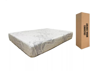 Foto 1 | Colchón En Caja Monal Confort Granito Queen Size Memory Foam 25 Cm De Grueso