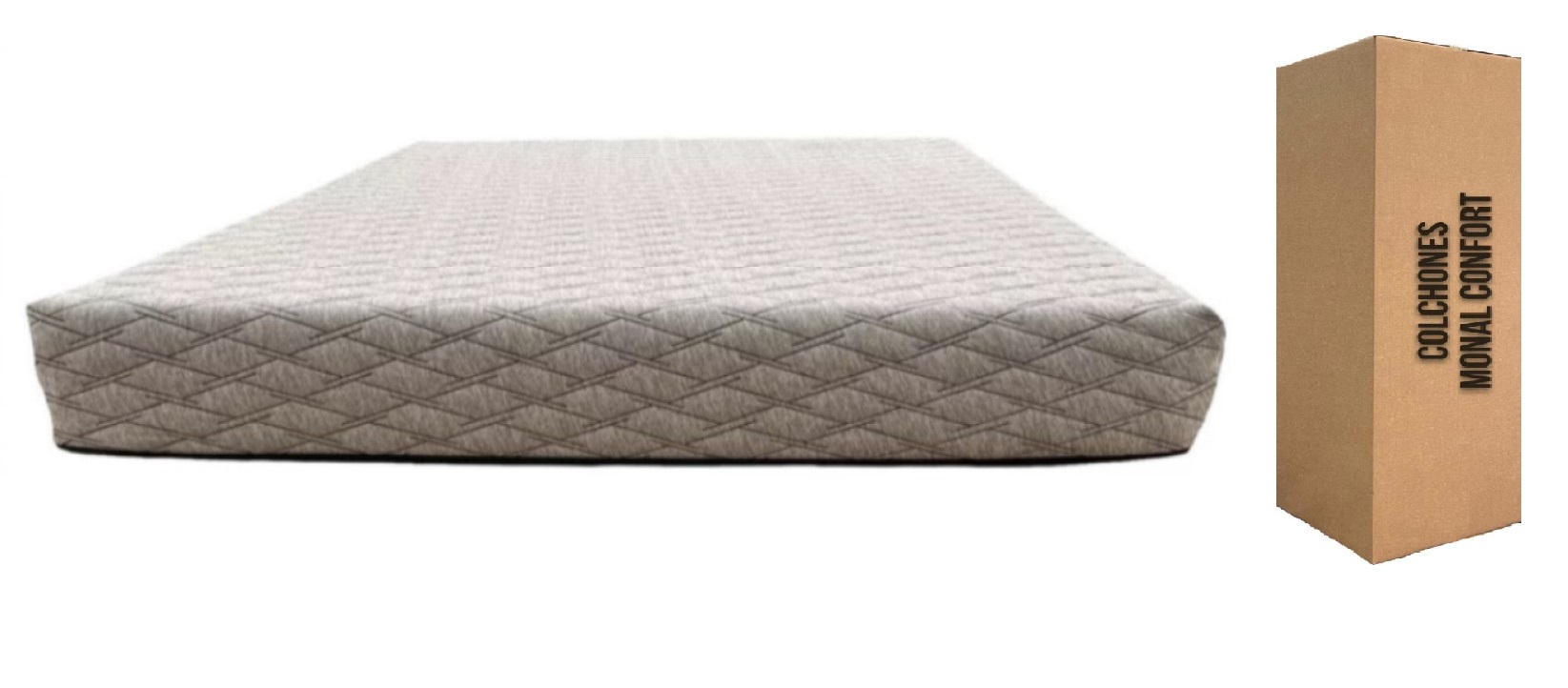 Foto 2 pulgar | Colchón En Caja Monal Confort Zunse King Size Memory Foam Semi Firme 25 Cm De Grueso