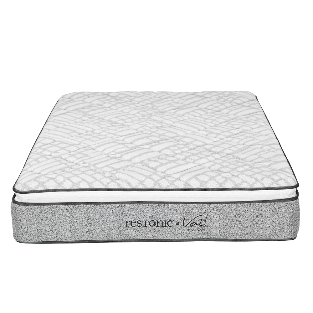 Foto 3 pulgar | Colchón Restonic Vail Gris Queen Size + Sabanas Basic + Protector Ultra + Almohada Oso