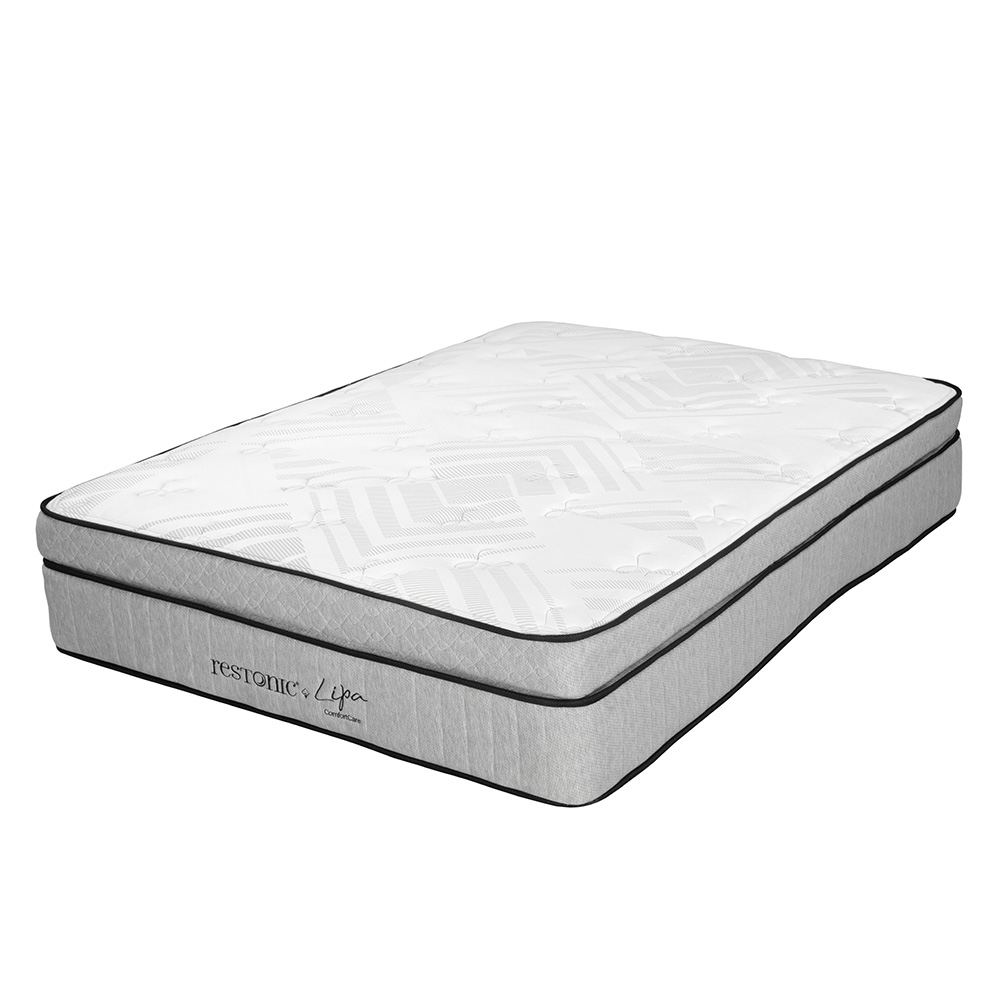 Foto 4 pulgar | Colchón Restonic Lipa Gris King Size + 2 Almohadas Osos + Protector Ultra