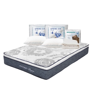 Foto 1 | Colchón Restonic Ghana Azul Individual + 2 Almohadas Osos + Protector Ultra