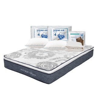 Foto 1 | Colchón Restonic Ghana Azul Queen Size + 2 Almohadas Osos + Protector Ultra