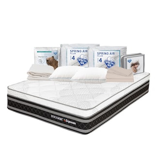 Foto 1 | Colchón Restonic Ergosum Negro Matrimonial + 2 Almohadas Osos + Protector Ultra + Sábana Basic