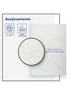 Foto 3 | Colchón En Caja América Zip Matrimonial