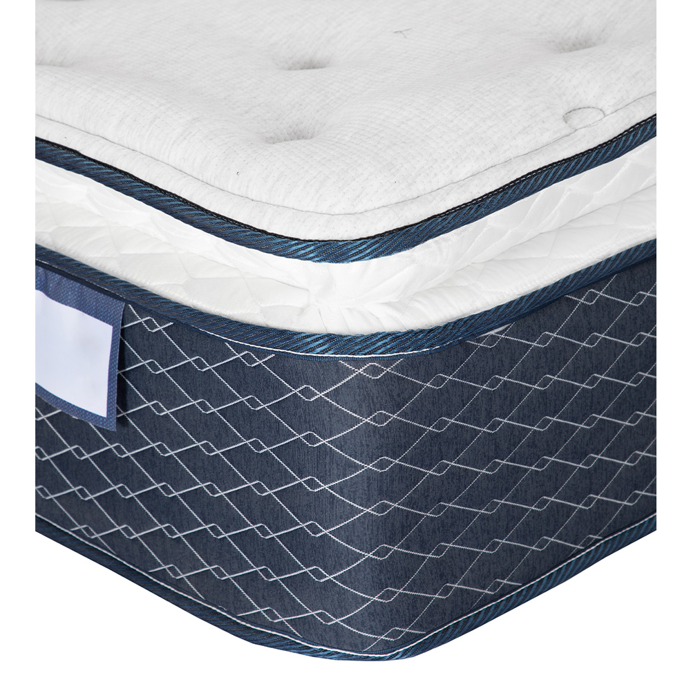 Foto 5 pulgar | Colchón Spring Air Dover Azul King Size + 2 Almohadas Osos + Sábanas Basic