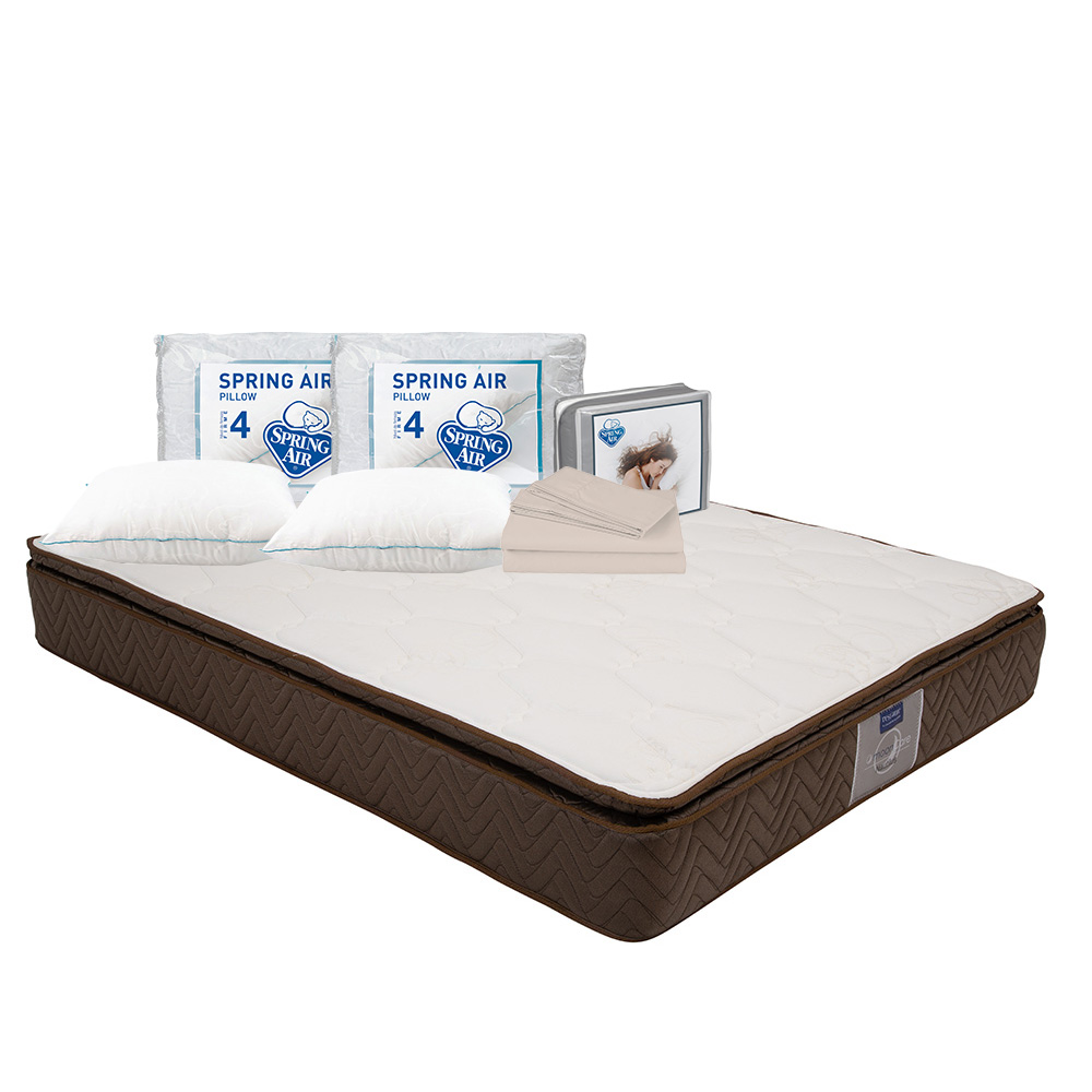 Foto 1 | Colchón Restonic Nautilus Café Individual + Almohada Osos + Sábanas Basic