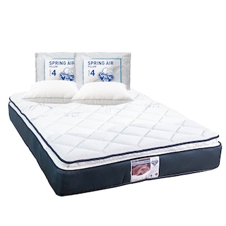 Foto 1 | Colchón Spring Air Mónaco Azul King Size + 2 Almohadas Osos
