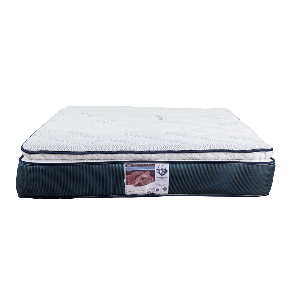 Foto 2 | Colchón Spring Air Mónaco Azul King Size + 2 Almohadas Osos