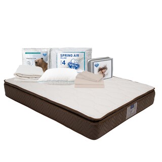 Foto 1 | Colchón Restonic Nautilus Café Individual + Protector Ultra + Sabanas Basic + Almohada Oso