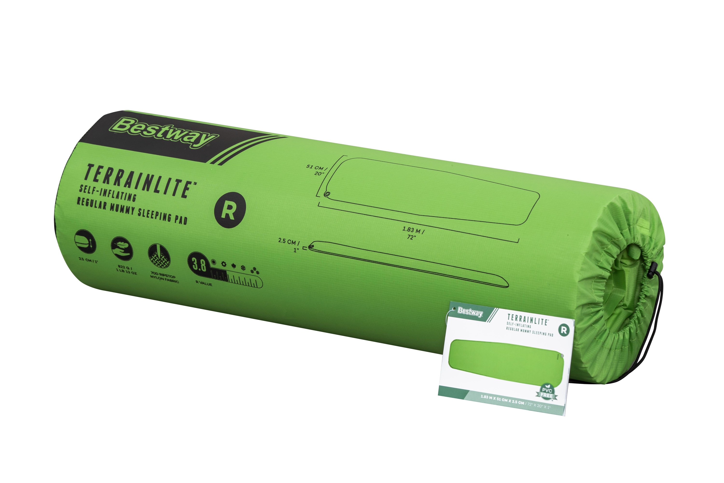 Foto 9 pulgar |  Colchoneta para Acampar Bestway 183 x 51 x 2.5 cm Inflable Verde