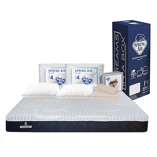 Foto 1 | Colchón Spring Air Therapy Azul Queen Size + 2 Almohadas Osos + Sábanas Basic