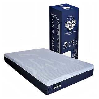 Foto 3 | Colchón Spring Air Therapy Azul Queen Size + 2 Almohadas Osos + Sábanas Basic