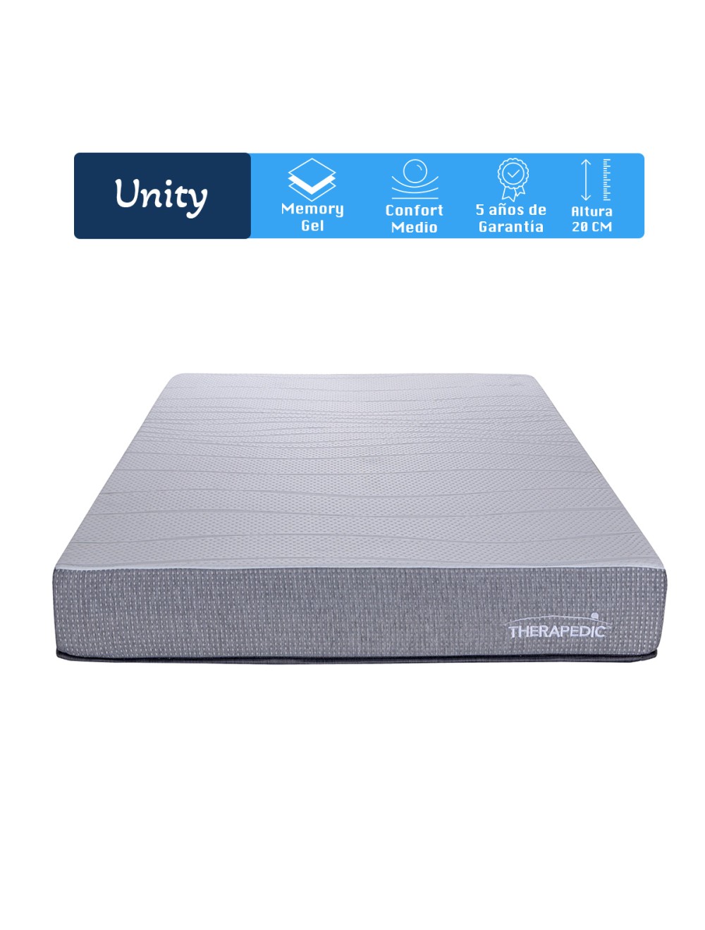 Foto 4 pulgar | Colchón en Caja Unity Therapedic King Size