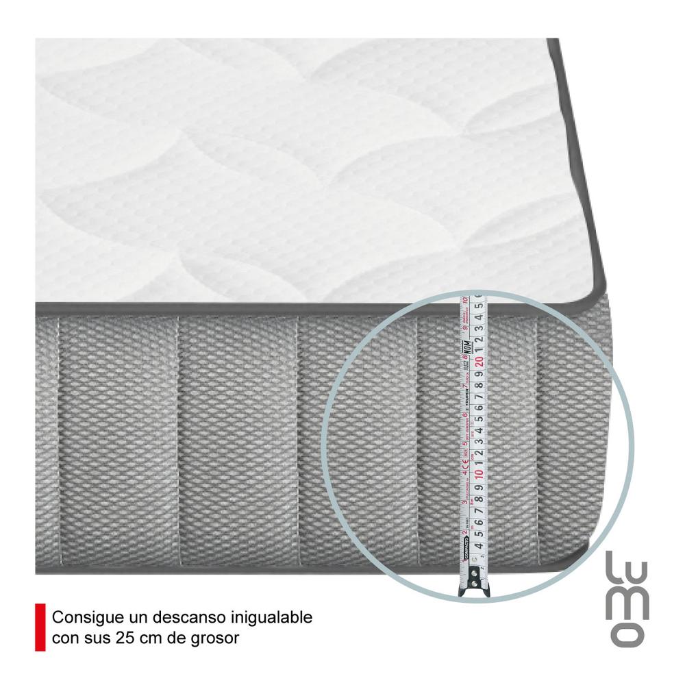 Foto 9 pulgar | Colchon Premium King Size Memory 25cm Transpirable En Caja