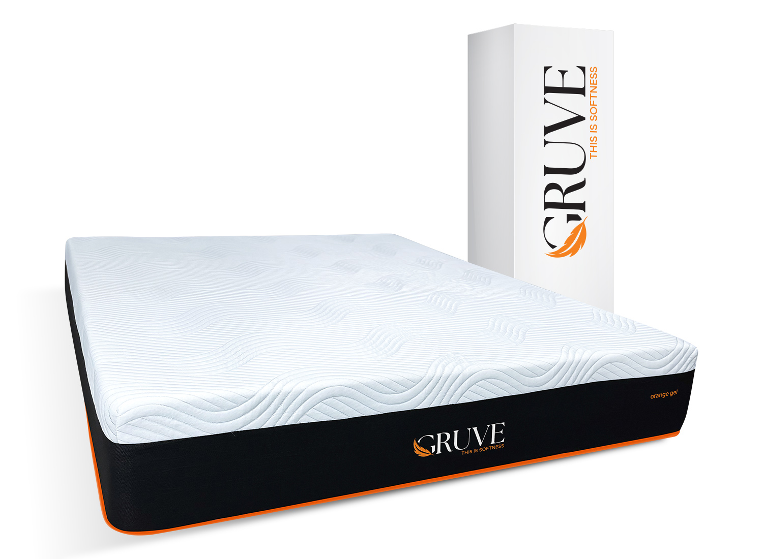 Colchon En Caja King Size Gruve Orange Gel
