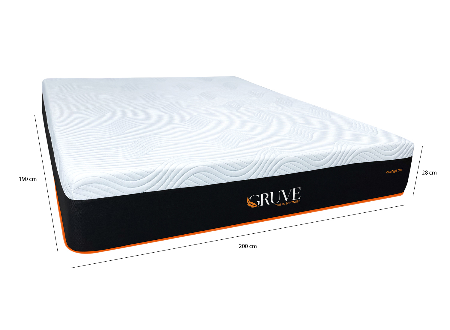 Foto 6 | Colchon En Caja King Size Gruve Orange Gel