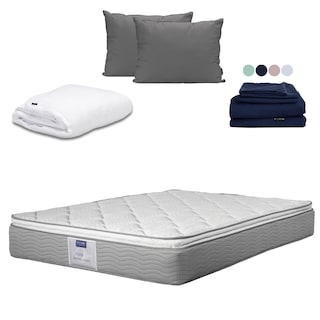 Foto 1 | Colchón Dicasa Cupra Color Plata Queen Size + Almohada 2pack + Protector Cloud + Sabanas Softy