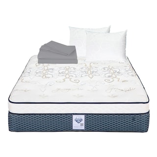 Foto 1 | Colchón Spring Air Cantabria Color Vivos Dorados King Size + Almohada Oso 2 + Sabanas Basic
