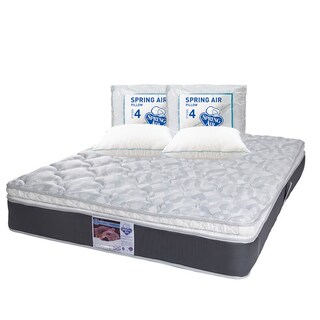 Foto 1 | Colchón Spring Air Marte Color Gris King Size + 2 Almohadas Osos