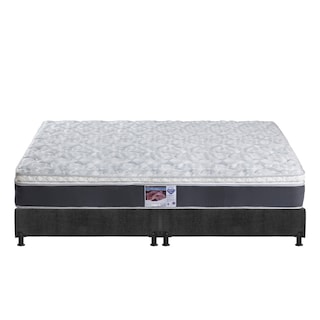 Foto 2 | Colchon Spring Air Marte Box Color Gris Carbon King Size + Box + Almohada 2pack + Edredon Homy