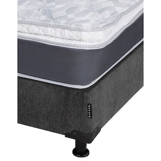 Foto 3 | Colchon Spring Air Marte Box Color Gris Carbon King Size + Box + Almohada 2pack + Edredon Homy