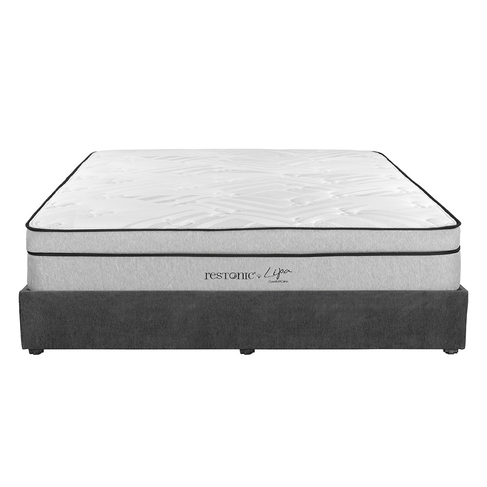 Foto 1 | Colchon Restonic Lipa Base Color Gris Carbon King Size + Base Cama