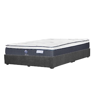 Foto 2 | Colchon Spring Air Dover Gris Carbon King Size+base Cama+almohada 2pack+protector Cloud+sabanas Softy+edredon Homy