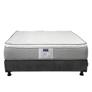 Foto 2 | Colchon Dicasa Cupra Box Color Gris Carbon Matrimonial + Box + Almohada 2pack + Edredon Homy