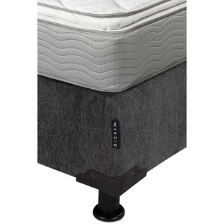 Foto 4 | Colchon Dicasa Cupra Box Color Gris Carbon Matrimonial + Box + Almohada 2pack + Edredon Homy