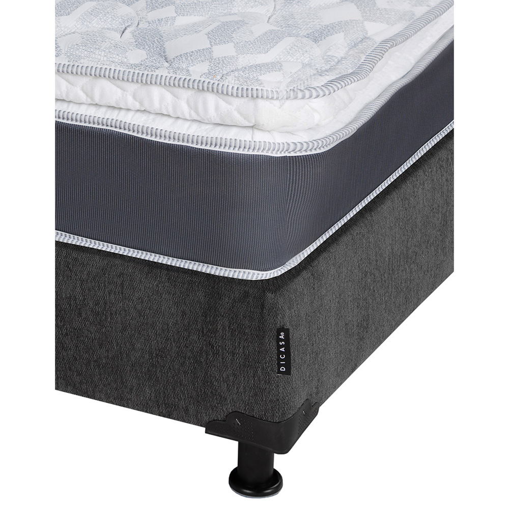 Foto 5 pulgar | Colchon Spring Air Marte Box Color Gris Carbon Queen Size + Box + Almohada 2pack + Edredon Homy