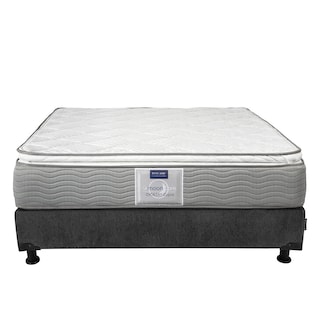 Foto 2 | Colchon Dicasa Cupra Box Color Gris Carbon Queen Size + Box + Almohada 2pack + Edredon Homy