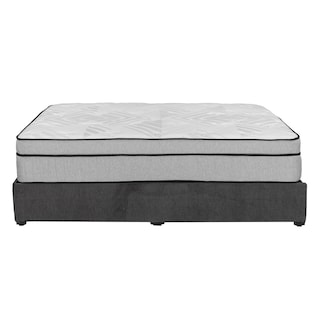 Foto 3 | Colchon Restonic Lipa Gris Carbon Queen Size+base Cama+almohada 2pack+protector Cloud+sabanas Softy+edredon Homy