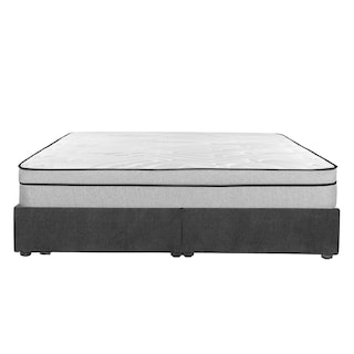 Foto 3 | Colchon Restonic Lipa Gris Carbon King Size+base Cama+almohada 2pack+protector Cloud+sabanas Softy+edredon Homy