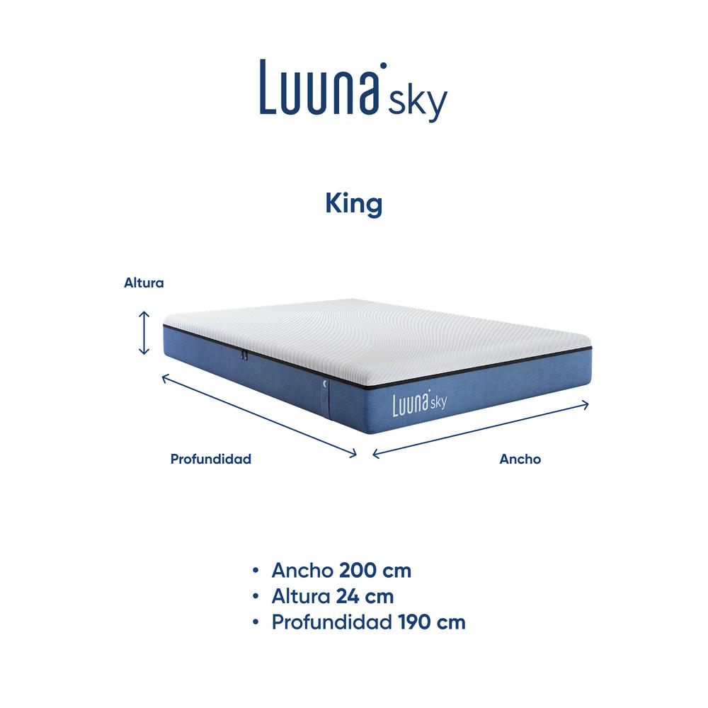 Foto 7 pulgar | Colchón Individual Luuna Sky En Caja, Colchones Memory Foam, 24cm De Alto, Garantía 10 Años