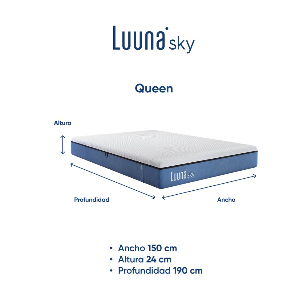 Foto 7 pulgar | Colchón King Size Luuna Sky En Caja, Colchones Memory Foam, 24cm De Alto, Garantía 10 Años