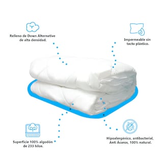 Foto 3 | Colchón Cosmic Individual+1 Almohada Relief+1 Protector Sleep Dry Individual