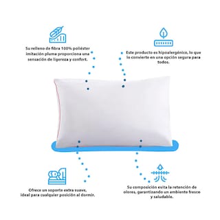 Foto 2 | Colchón Cosmic King Size+2 Almohada Relief+1 Protector Sleep Dry King Size