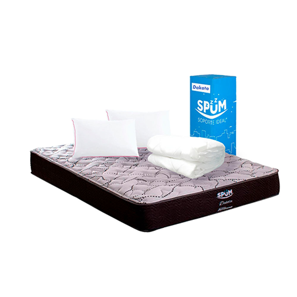 Foto 1 | Colchón Dakota King Size+2 Almohada Relief+1 Protector Sleep Dry King Size