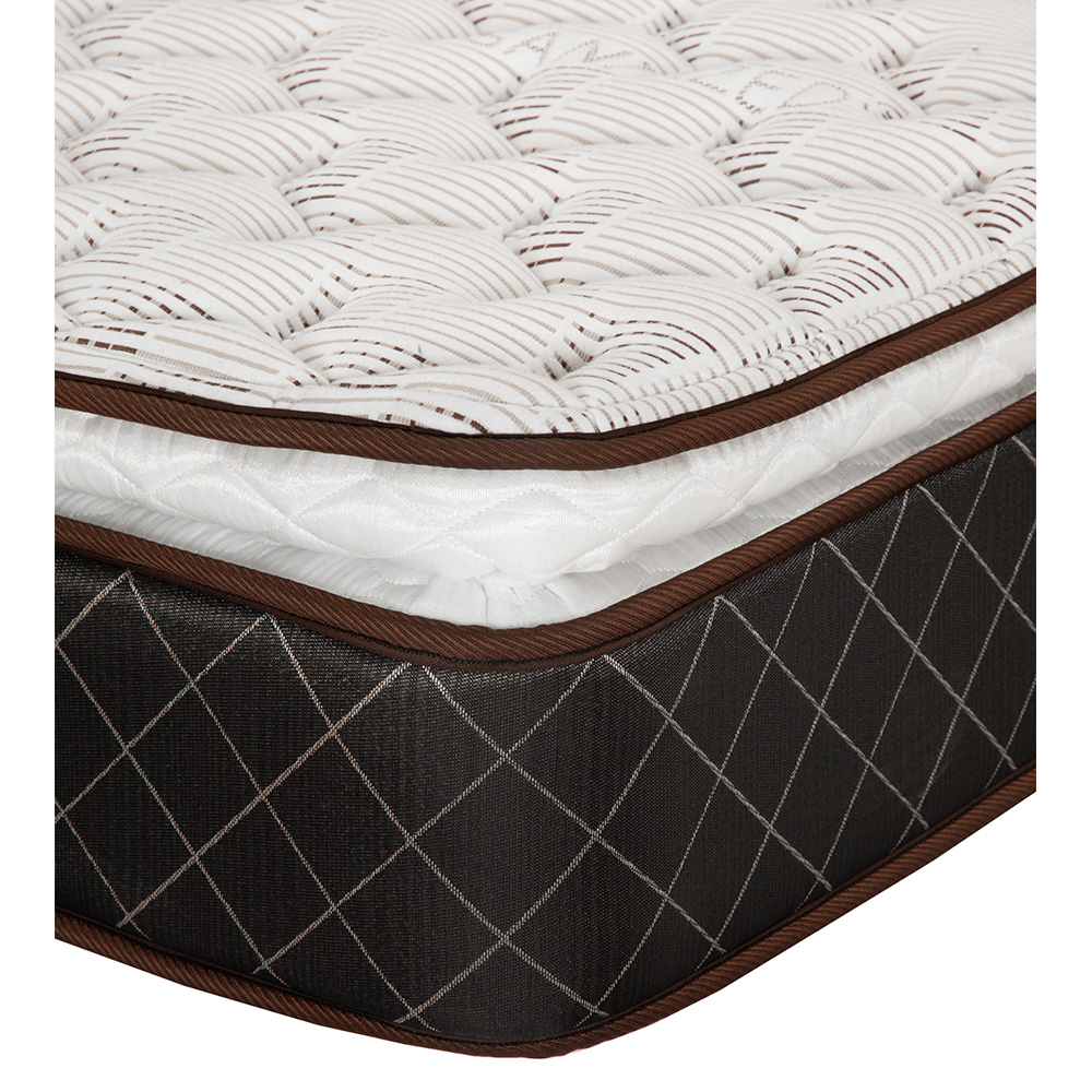 Foto 4 | Colchón Spring Air Minesota Color  Café King Size + Almohada One + Sábanas Softy
