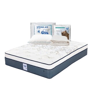 Foto 1 | Colchón Spring Air Cantabria Color Azul King Size + Almohada Osos + Protector Ultra