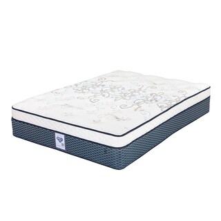 Foto 3 | Colchón Spring Air Cantabria Color Azul Matrimonial + Almohada Osos + Protector Ultra